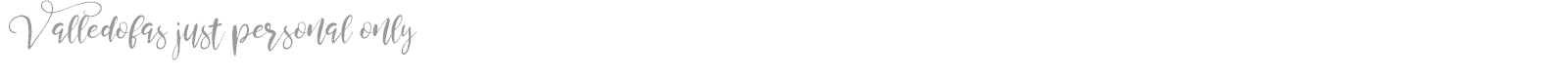 Valledofas font preview